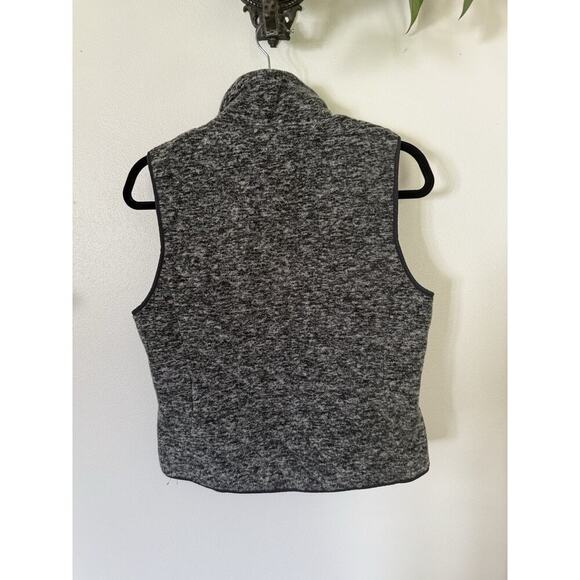 Abercrombie & Fitch Vest Womens Medium Gray Sleeveless Full Zip Fleece Casual - Picture 3 of 6